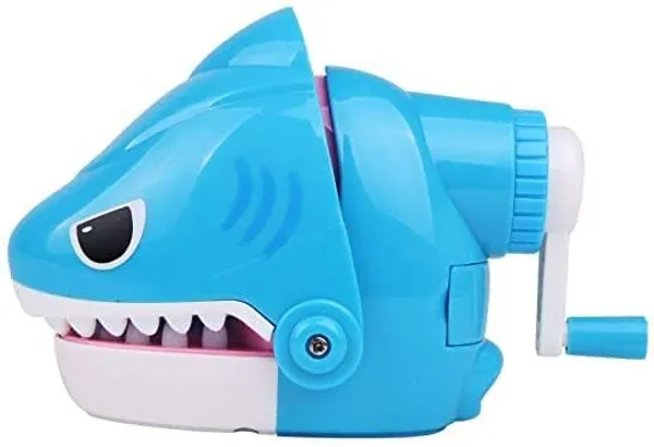 Multicolor_Shark_Shaped_Pencil_Sharpener,_Table_Sharpener_Machine,_With_._(Blue)