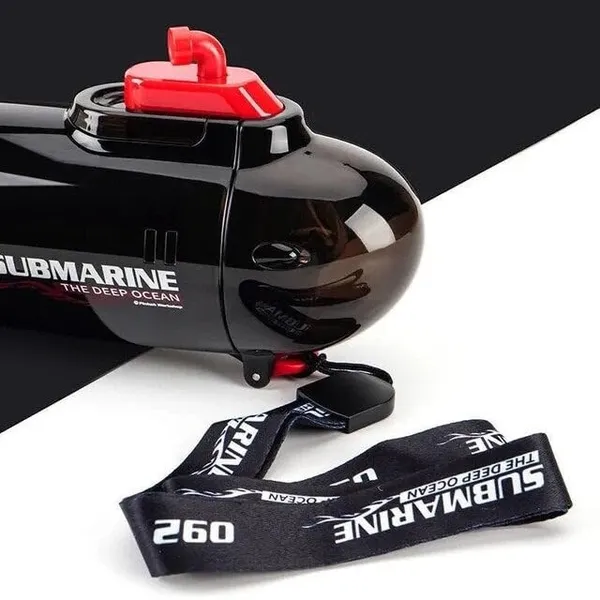 Black_Submarine_Shaped_Water_Bottle_For__,Antileak_Water_Bottle_For__,Tritan_Water_Bottle,Stylish_Water_Bottle_With_Sipper_For_Boys&Girls_Bpa_Free_380_Ml()
