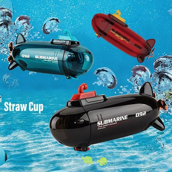 Black_Submarine_Shaped_Water_Bottle_For__,Antileak_Water_Bottle_For__,Tritan_Water_Bottle,Stylish_Water_Bottle_With_Sipper_For_Boys&Girls_Bpa_Free_380_Ml()