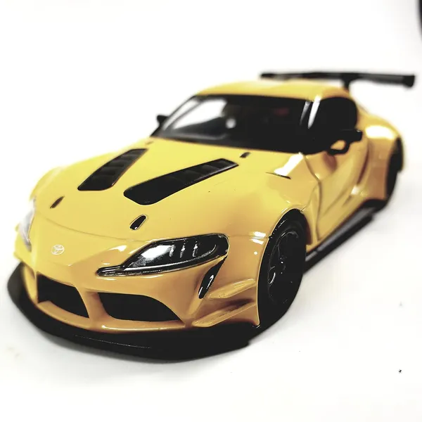 Kinsmart_Yellow_Toyota_Gr_Supra_Racing_Concept_Metal_1:36_Diecast_Model_Car_For