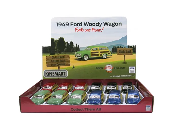 Kinsmart_Black_1949_Ford_Woody_Wagon_Metal_1:40_Diecast_Model_Car_For