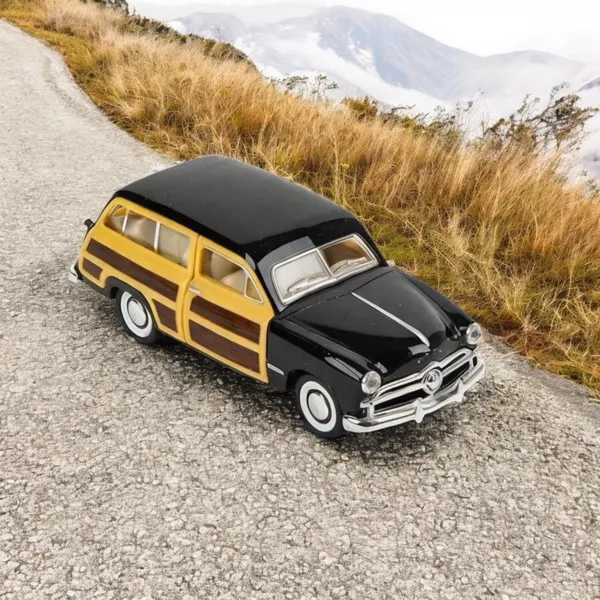 Kinsmart_Black_1949_Ford_Woody_Wagon_Metal_1:40_Diecast_Model_Car_For