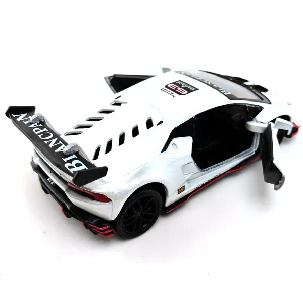 Kinsmart_White_Lamborghini_Huracan_Lp620_Metal_1:36_Diecast_Model_Car_For