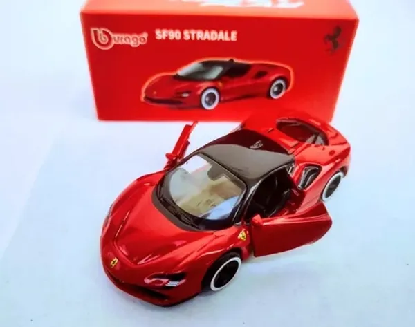 Bburago_1:64_Scale_Ferrari_SF90_Stradale_Diecast_Metal_Model_Car_�_Premium_Race_Collection