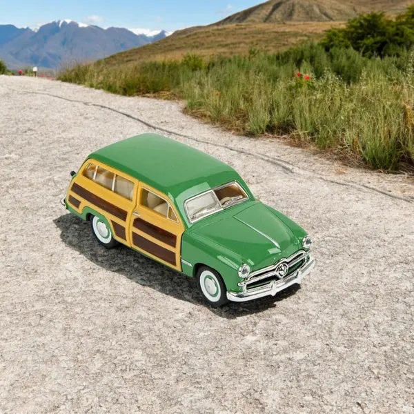 Green_1949_Ford_Woody_Wagon_Metal_1:40_Diecast_Model_Car_For