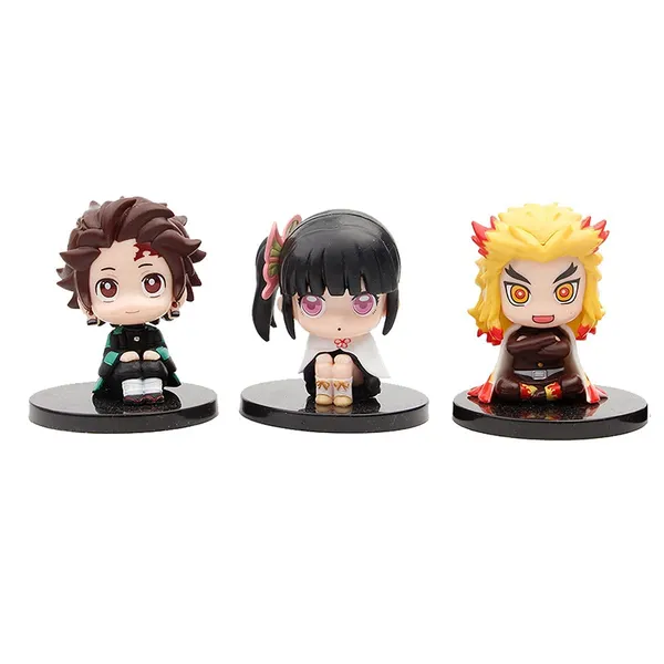 Demon_Slayer_Cake_Topper_Figurines_6Styles_-_Q_Version_PVC_Tanjiro,_Nezuko,_Kyoujurou_Statues