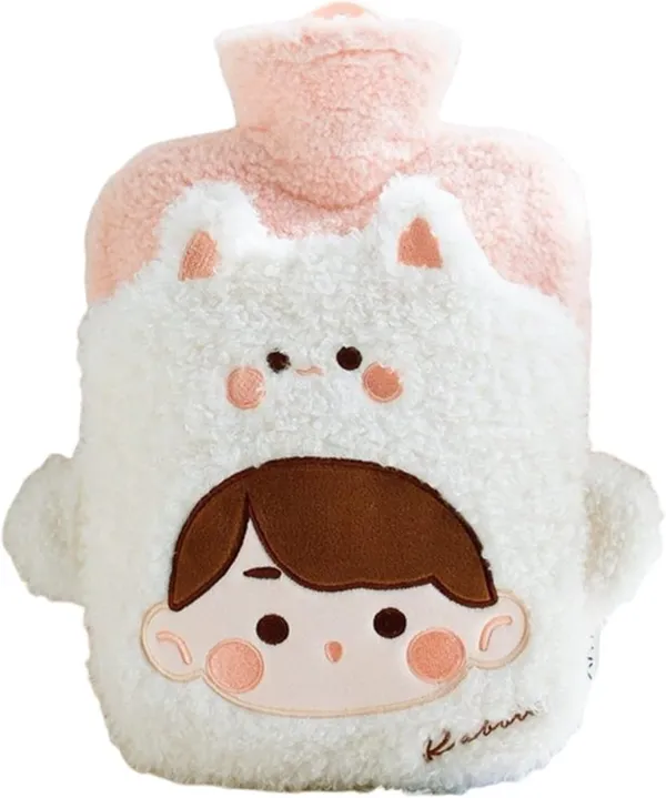 Mayatra's_Hot_Water_Bottle_with_Plush_Cover_for_Pain_Relief_?_Heating_Bag,Bottle,_Heating_Pad,Feet_Bed_Warmer_Cold_Winter,_Hot_Water_Bottle_&_Rubber_Bottle-_1000_ML_(Multicolor)_(White)