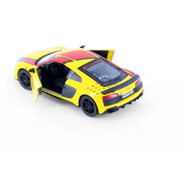 Kinsmart_Yellow_2020_Audi_R8_Coupe_Livery_Edition_Metal_1:36_Diecast_Model_Car_For