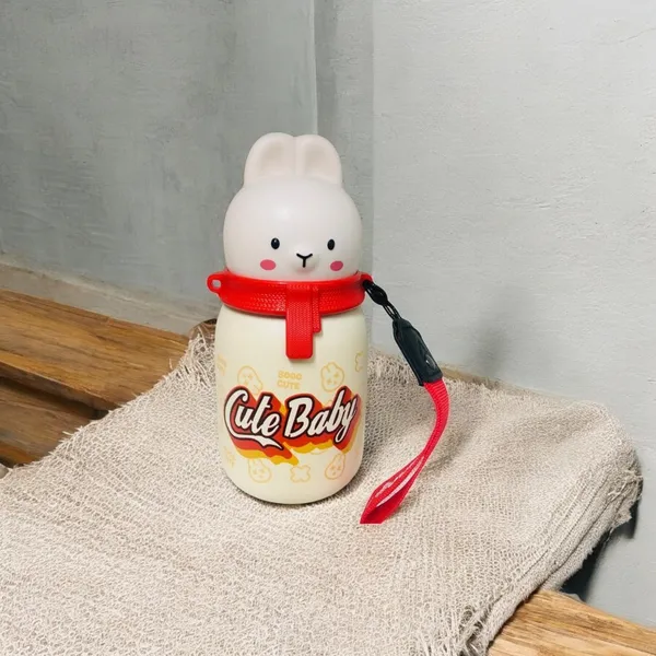 Multicolor_Rabbit_Edition_Stainless_Steel_Vacuum_Insulated_Water_Bottle_Water_Bottle_For___School,Bpa_Free_350Ml,Leak_Proof_(White)