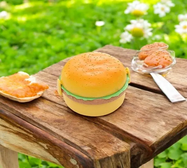 Multicolor_Burger_Shape_Lunch_Box_For___Tiffin_Box,_Lunch_Box_Leak_Proof_Plastic_Lunch_Box,_Lunch_Box_With_Compartments.