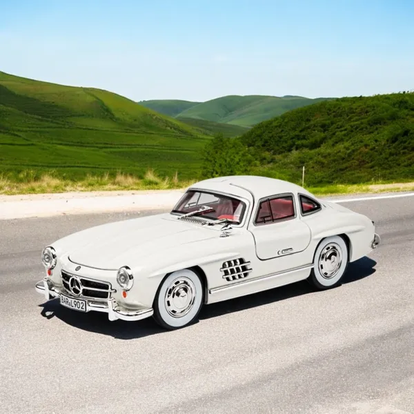 Mercedes-Benz_300SL_1:24_Die-Cast_Sports_Car_-_Alloy_Metal_Pullback_Toy_with_Lights_&_Music,_Openable_Doors,_for___(White)