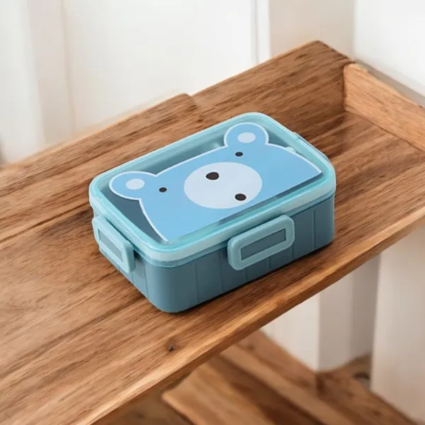 Multicolor_Cute_Cartoon_Shape_Lunch_Box_With_Fork_Tiffin_Box_For__,_Adults_Multipurpose_For_School_Office_600_Ml