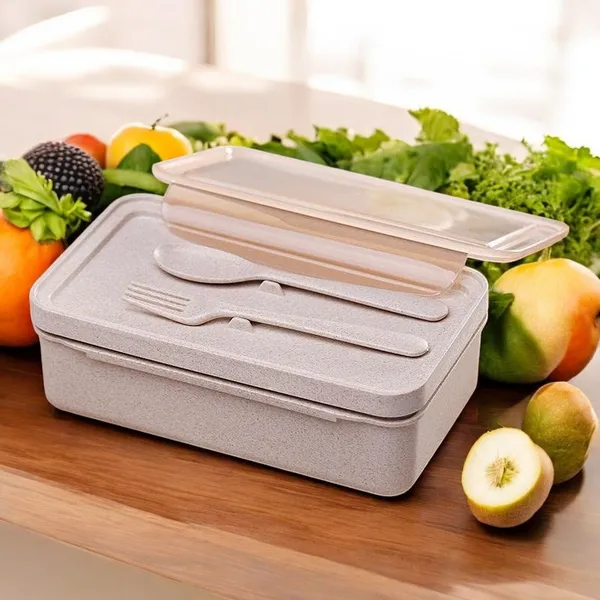 Multicolor_Lunch_Box_Bamboo_Wheat_Straw_Lunch_Box_Set_With_2_Compartments_With_Spoon,Airtight_&_Leakproof_Food_Grade_Tiffin_Storage_Container_Box_For_Office,School,