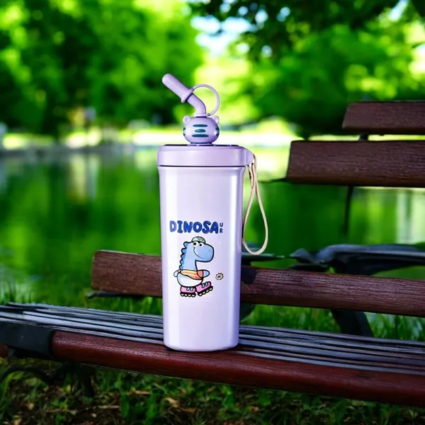 Multicolor_Cartoon_Design_Stainless_Steel_Insulated_Double_Wall_Flask_Bottle_For_Kid'S._Hot_And_Cold_Beverages_Thermos_Flask_With_Sipper_And_Straw,Lightweight,_Leakproof_Lid(630_Ml)_(Purple)