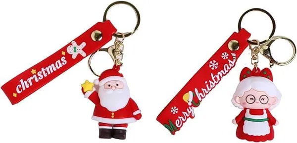 Multicolor_Cute_Kawaii_Christmas_Festival_Design_Backpack_Car_Key_Girls_Women_Men_Cartoon_Handbag_Wallet_Pvc_Keychain