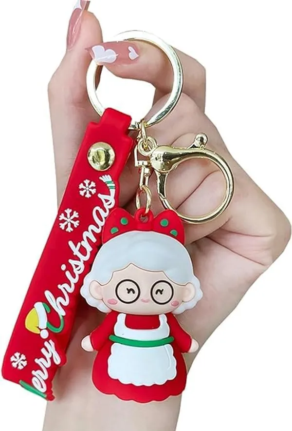 Multicolor_Cute_Kawaii_Christmas_Festival_Design_Backpack_Car_Key_Girls_Women_Men_Cartoon_Handbag_Wallet_Pvc_Keychain