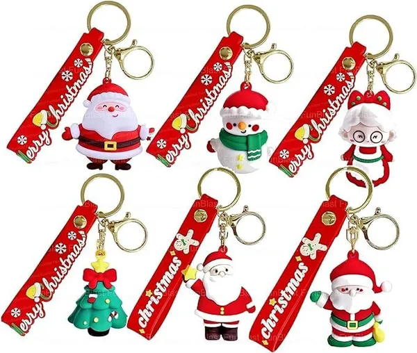 Multicolor_Cute_Kawaii_Christmas_Festival_Design_Backpack_Car_Key_Girls_Women_Men_Cartoon_Handbag_Wallet_Pvc_Keychain