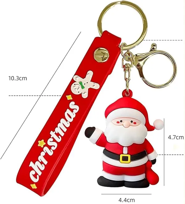 Multicolor_Cute_Kawaii_Christmas_Festival_Design_Backpack_Car_Key_Girls_Women_Men_Cartoon_Handbag_Wallet_Pvc_Keychain
