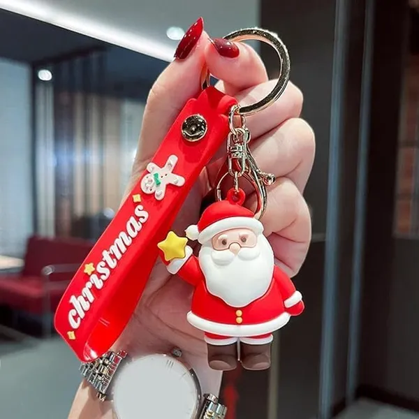 Multicolor_Cute_Kawaii_Christmas_Festival_Design_Backpack_Car_Key_Girls_Women_Men_Cartoon_Handbag_Wallet_Pvc_Keychain