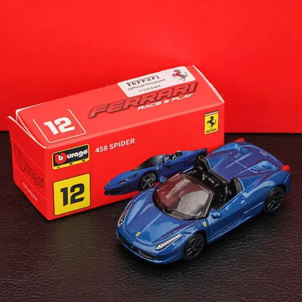 Bburago_1:64_Scale_Ferrari_458_Spider_Diecast_Metal_Model_Car_�_Premium_Race_Collection