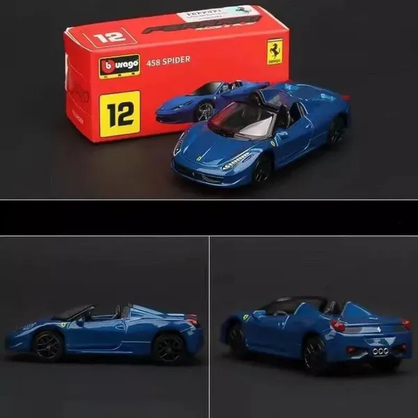 Bburago_1:64_Scale_Ferrari_458_Spider_Diecast_Metal_Model_Car_�_Premium_Race_Collection