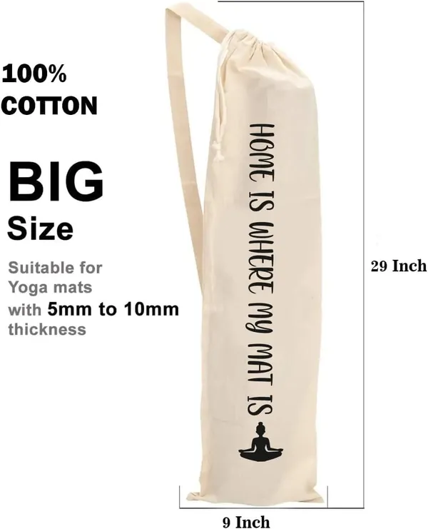 Multicolor_Organic_Large_Yoga_Mat_Tote_Bag_Cover_100%_Cotton_Lightweight,Washable_Yoga_Dust_Bag_With_Adjustable_Strap_Unisex_(Home)