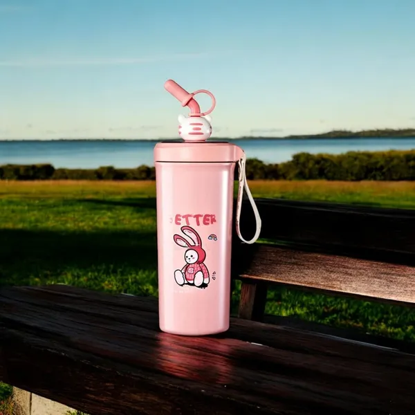Multicolor_Cartoon_Design_Stainless_Steel_Insulated_Double_Wall_Flask_Bottle_For_Kid'S._Hot_And_Cold_Beverages_Thermos_Flask_With_Sipper_And_Straw,Lightweight,_Leakproof_Lid(630_Ml)
