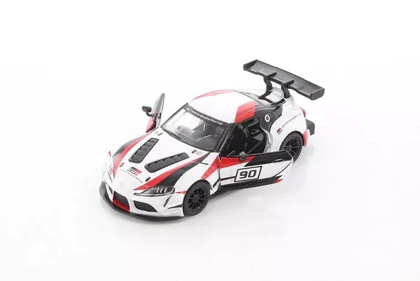 Kinsmart_White_Toyota_Gr_Supra_Racing_Concept_Livery_Edition_Metal_1:36_Diecast_Model_Car_For