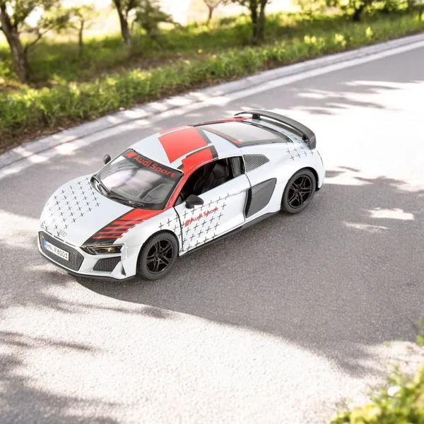 Kinsmart_Sliver_2020_Audi_R8_Coupe_Livery_Edition_Metal_1:36_Diecast_Model_Car_For