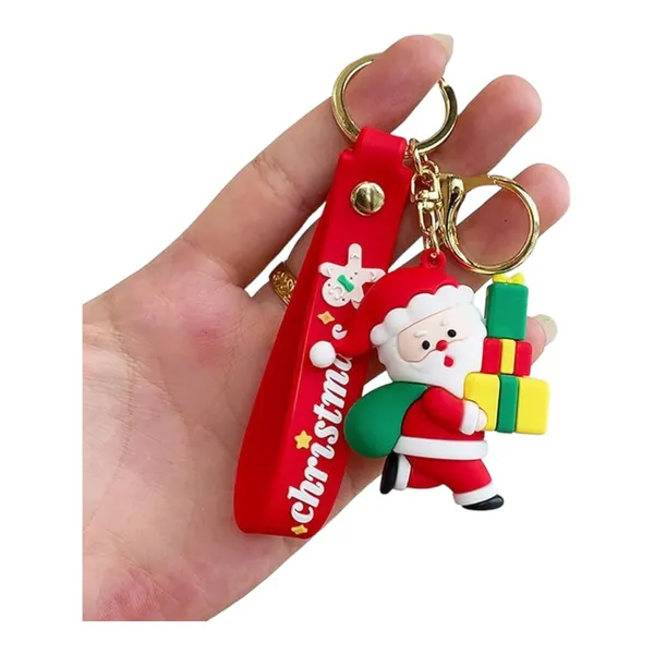 Multicolor_Cute_Kawaii_Christmas_Festival_Design_Backpack_Car_Key_Girls_Women_Men_Cartoon_Handbag_Wallet_Pvc_Keychain