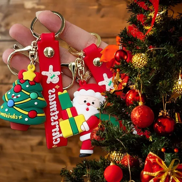 Multicolor_Cute_Kawaii_Christmas_Festival_Design_Backpack_Car_Key_Girls_Women_Men_Cartoon_Handbag_Wallet_Pvc_Keychain