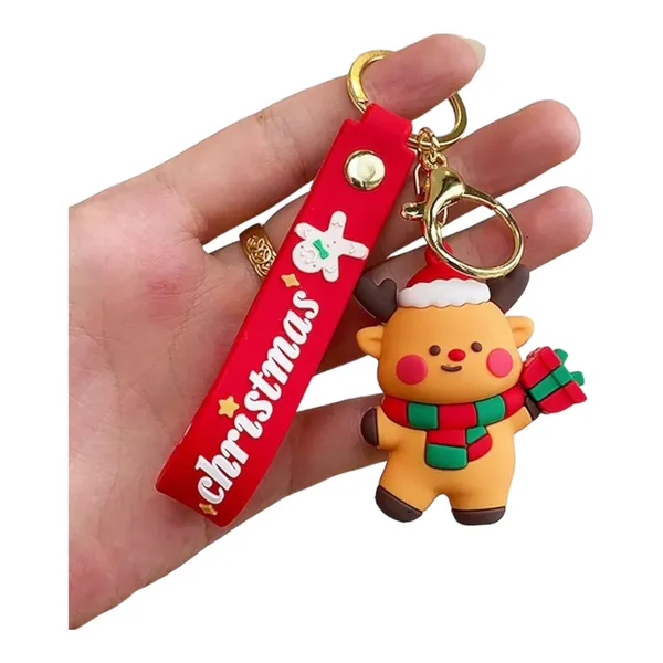 Multicolor_Cute_Kawaii_Christmas_Festival_Design_Backpack_Car_Key_Girls_Women_Men_Cartoon_Handbag_Wallet_Pvc_Keychain