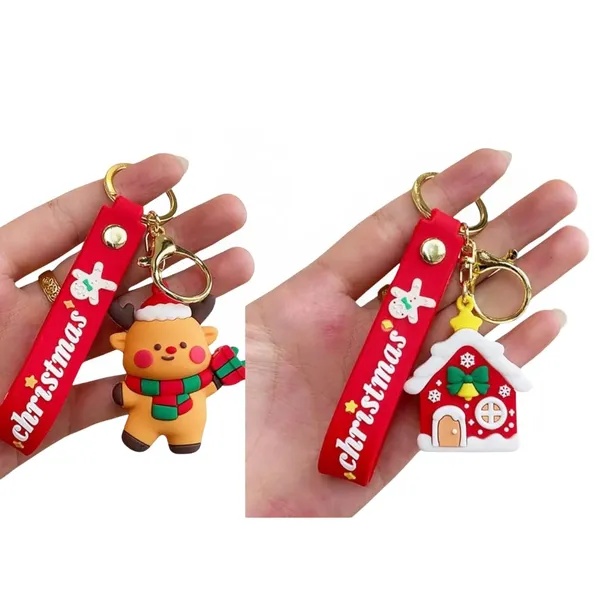 Multicolor_Cute_Kawaii_Christmas_Festival_Design_Backpack_Car_Key_Girls_Women_Men_Cartoon_Handbag_Wallet_Pvc_Keychain