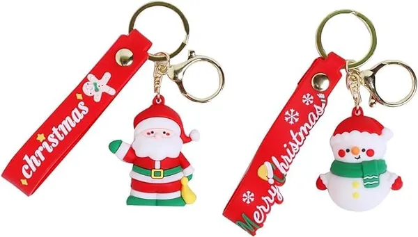 Multicolor_Cute_Kawaii_Christmas_Festival_Design_Backpack_Car_Key_Girls_Women_Men_Cartoon_Handbag_Wallet_Pvc_Keychain