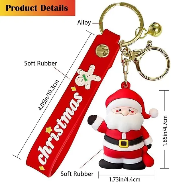 Multicolor_Cute_Kawaii_Christmas_Festival_Design_Backpack_Car_Key_Girls_Women_Men_Cartoon_Handbag_Wallet_Pvc_Keychain