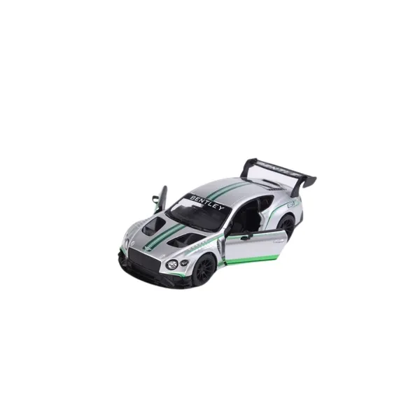 Kinsmart_Silver_Bentley_Continental_Gt3_Metal_1:38_Diecast_Model_Car_For
