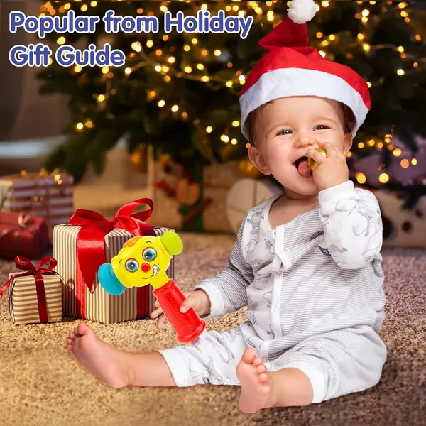 HOLA_Baby_Toys_for_1_Year_Old_Boys_Girls_with_Rattle,_Musical_Hammer_Light_up_Music_Sound_Troddler___Toys_Age_1_2_3,_Grab_Shake_Pound_Activity_Sensory_Baby_Girl_Boy_Toys_6_12_18_Months