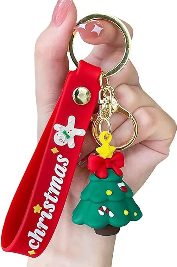 Multicolor_Cute_Kawaii_Christmas_Festival_Design_Backpack_Car_Key_Girls_Women_Men_Cartoon_Handbag_Wallet_Pvc_Keychain