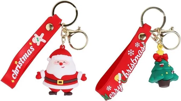Multicolor_Cute_Kawaii_Christmas_Festival_Design_Backpack_Car_Key_Girls_Women_Men_Cartoon_Handbag_Wallet_Pvc_Keychain