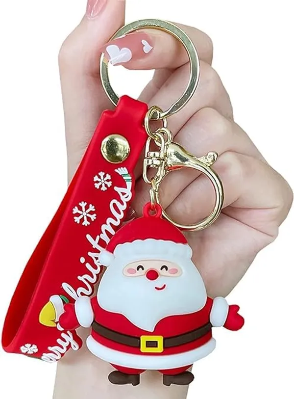 Multicolor_Cute_Kawaii_Christmas_Festival_Design_Backpack_Car_Key_Girls_Women_Men_Cartoon_Handbag_Wallet_Pvc_Keychain