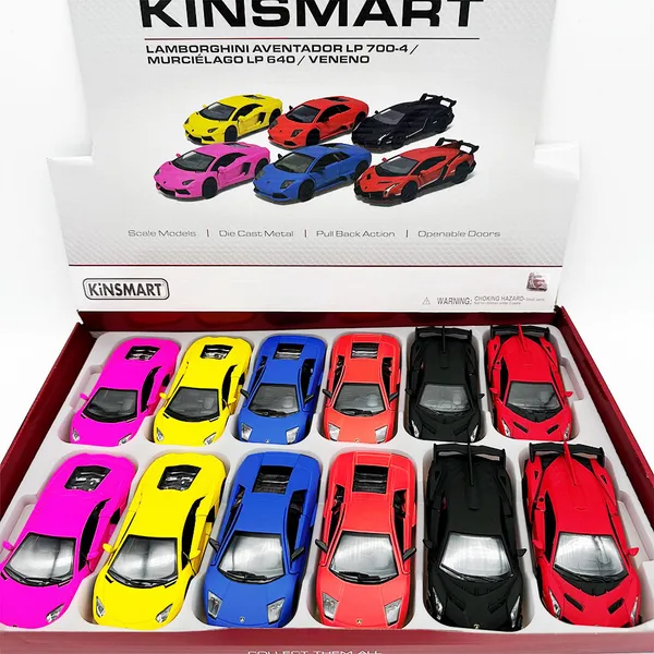 Kinsmart_Yellow_Lamborghini_Aventador_Lp_700_Metal_1:38_Diecast_Model_Car_For