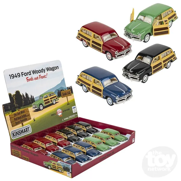 Kinsmart_Red_1949_Ford_Woody_Wagon_Metal_1:40_Diecast_Model_Car_For