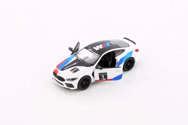 White_Bmw_M8_Competition_Coupe_Metal_1:38_Diecast_Model_Car_For