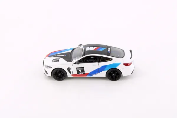 White_Bmw_M8_Competition_Coupe_Metal_1:38_Diecast_Model_Car_For