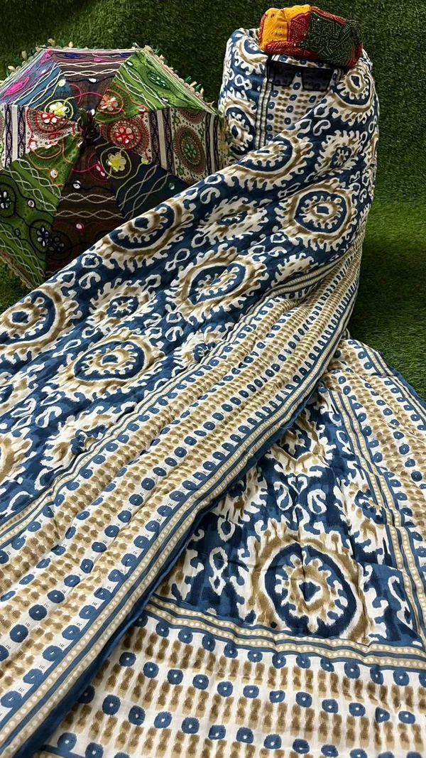 Multicolor_Traditional_Famous_Jaipuri_Beautiful_Floral_Print_Jaipuri_Rajai/Razai/Quilt_Single/Single_Bed_Quilt/Comforter/Ac_Quilt/Ac_Comforter,_Cotton,_Lightweight_(_60*90_inch)