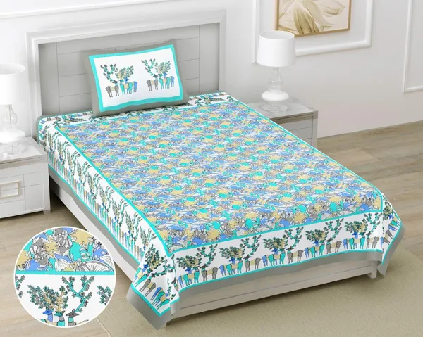 Multicolor_Traditional_Famous_Jaipuri_Beautiful_Floral_Print_Jaipuri_Rajai/Razai/Quilt_Single/Single_Bed_Quilt/Comforter/Ac_Quilt/Ac_Comforter,_Cotton,_Lightweight_(_90*108_Inch)