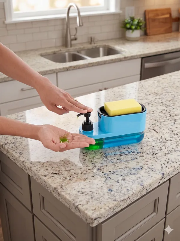 3-in-1_Dishwashing_Soap_Pump_and_Sponge_Organizer