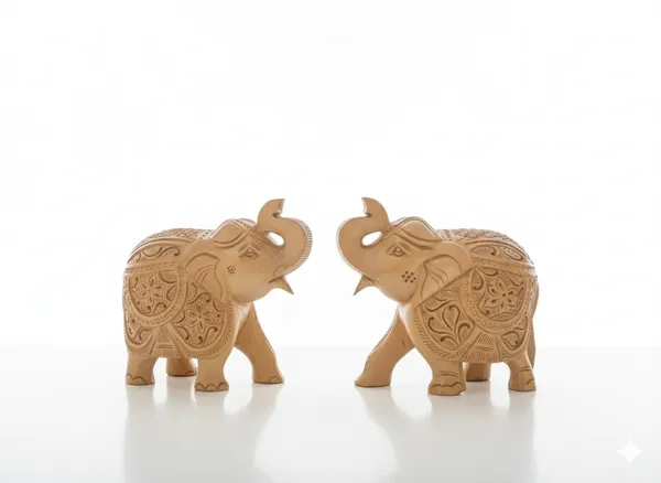 Wooden_elephant_Carving_Dark_Brown_4_Inch