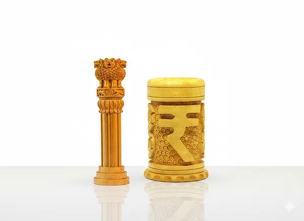 Ashoka_Pillar_12_Inch_and_Rupees_pen_stand_