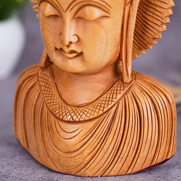 Vasu_Creation_Wooden_Buddha_Home_Decor_Statue,_Various_Sizes,_Unfinished_Wood…